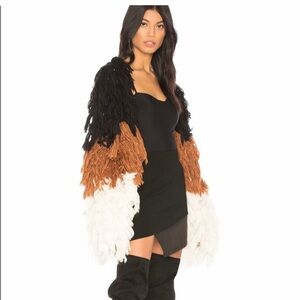 REVOLVE x Chrissy Teigen shaggy coat